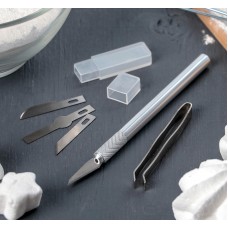 Набор ножей для моделирования 4 насадки + щипцы