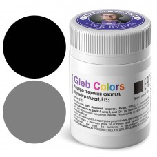 Краситель сухой ж/р Gleb Colors черный угольный 10г