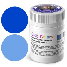 Краситель сухой ж/р Gleb Colors индигокармин синий 10г
