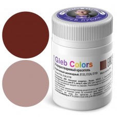 Краситель сухой ж/р Gleb Colors коричневый шоколадный 10г