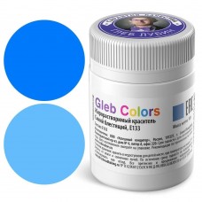 Краситель сухой ж/р Gleb Colors синий блестящий 10г